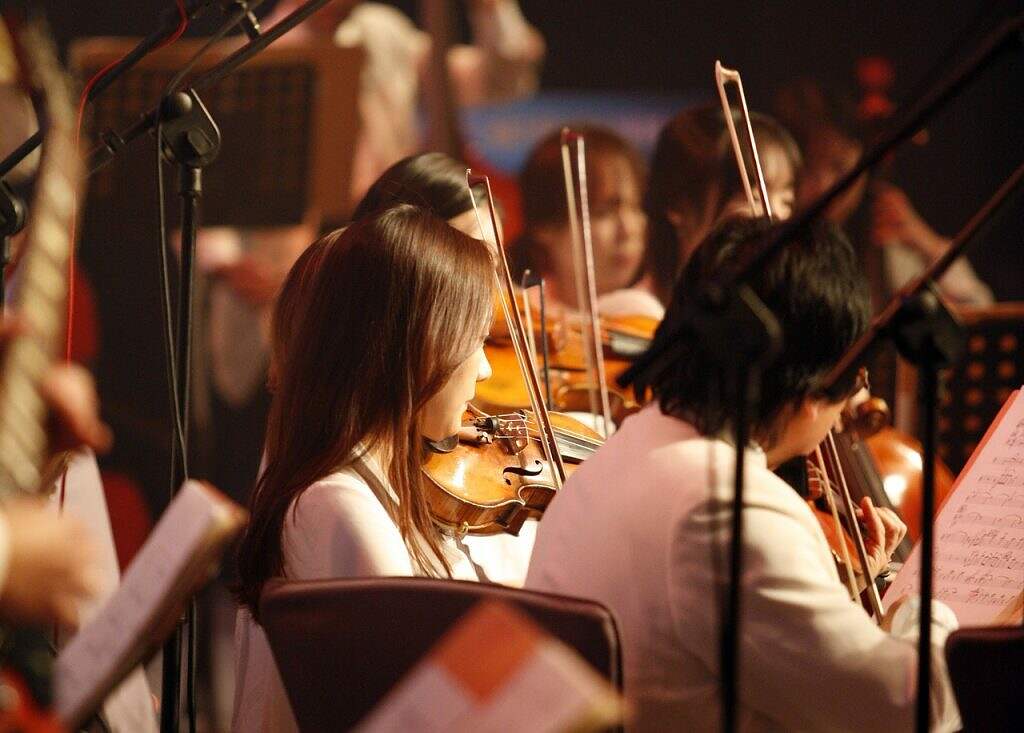 string section of orchestra