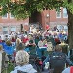 outdoor music concert and crowd