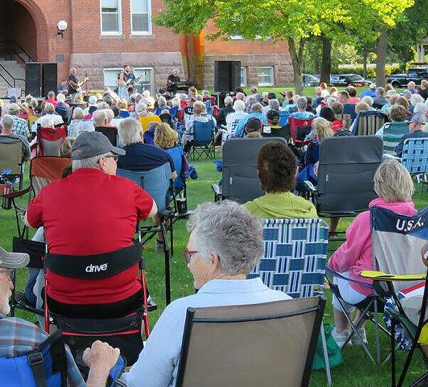 outdoor concert audience on lawn